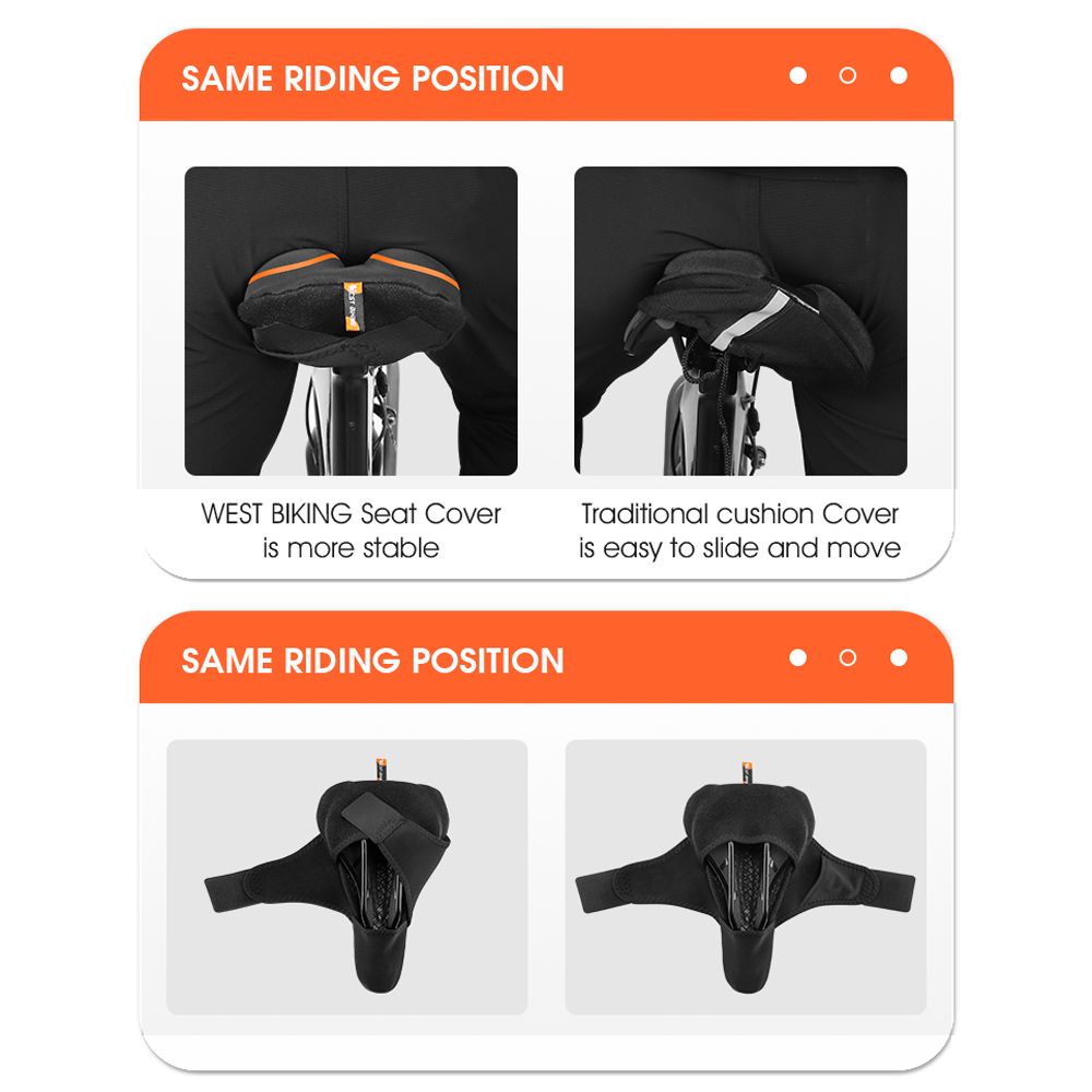 Thickened Bike Saddle Cover Soft Silicone Pad Road Bicycle