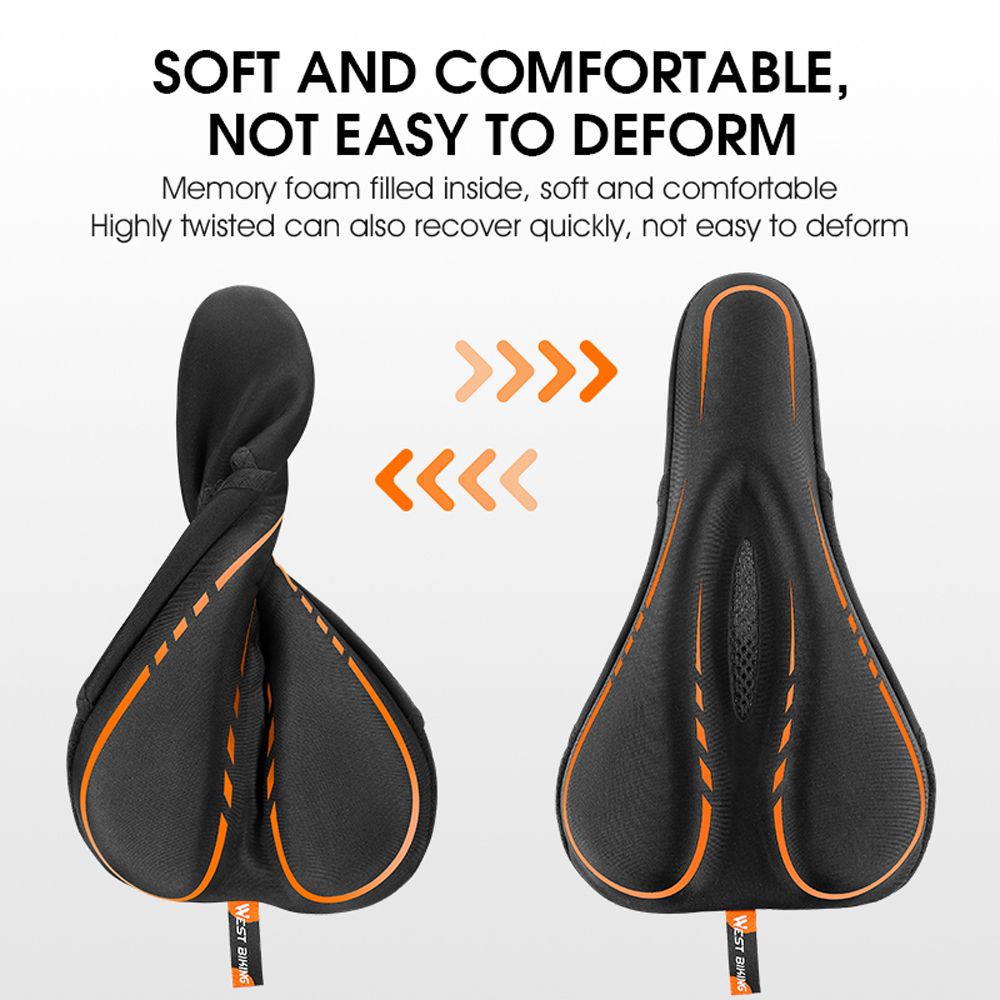 Thickened Bike Saddle Cover Soft Silicone Pad Road Bicycle