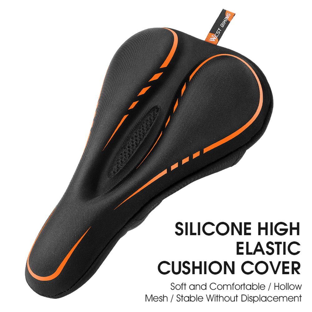 Thickened Bike Saddle Cover Soft Silicone Pad Road Bicycle
