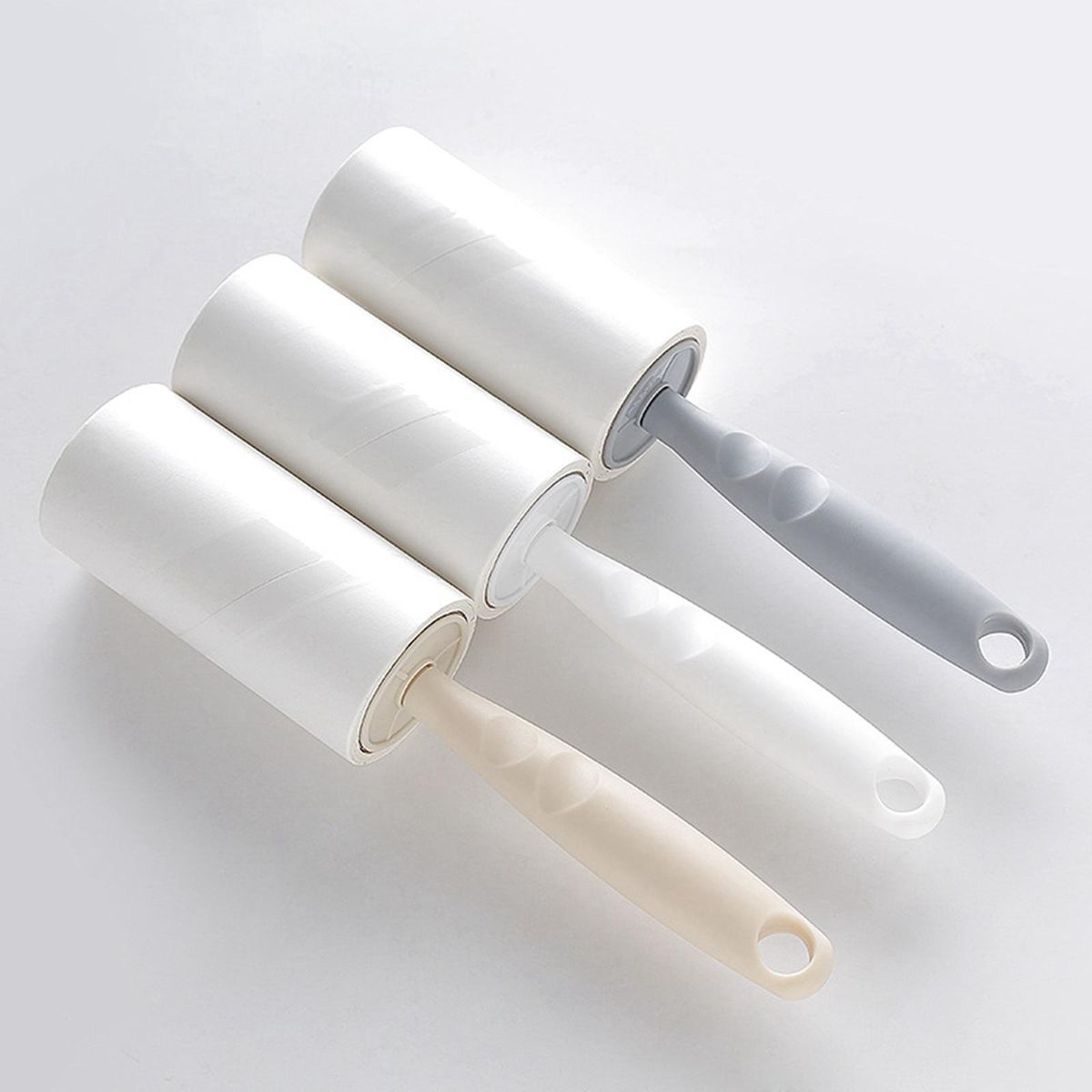 Rollers Brush Reusable Detachable Sticky Hair White
