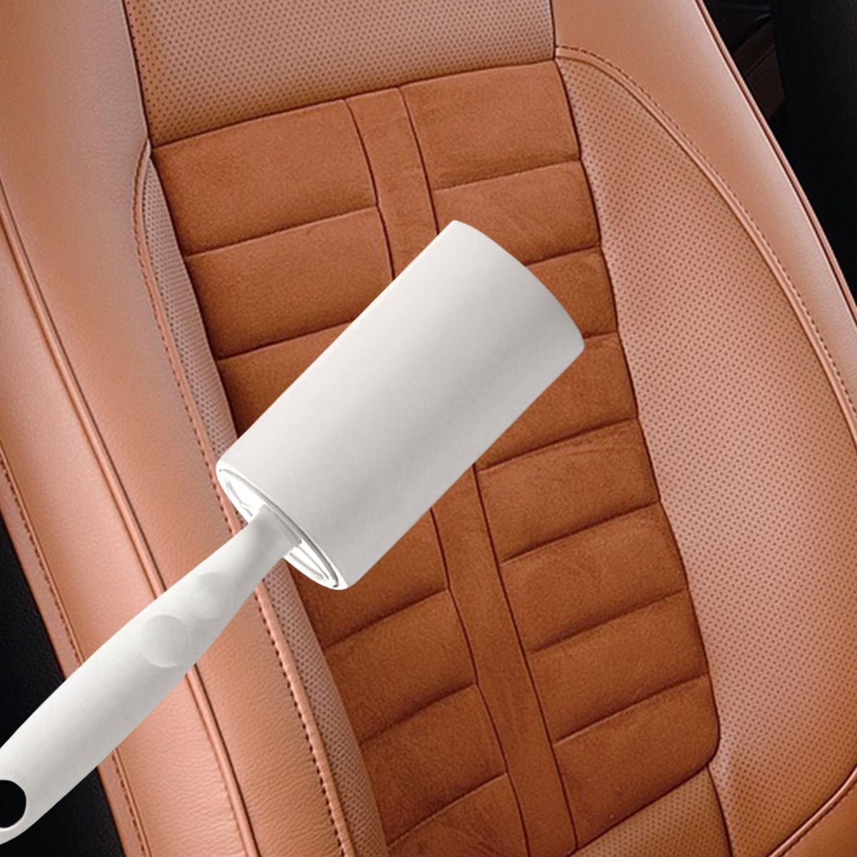 Rollers Brush Reusable Detachable Sticky Hair White
