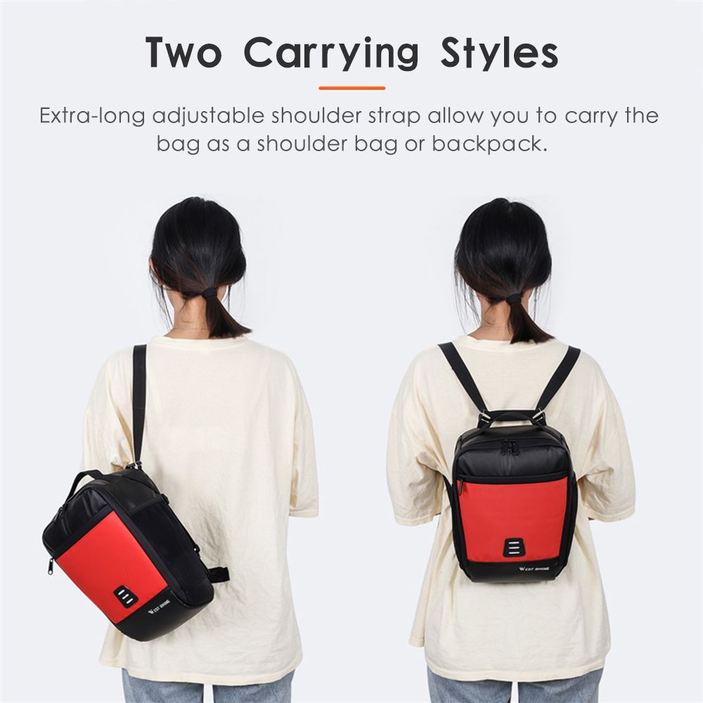 7.3L Bike Handlebar Bag Waterproof Bicycle Front Bag