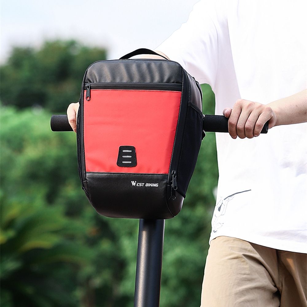 7.3L Bike Handlebar Bag Waterproof Bicycle Front Bag