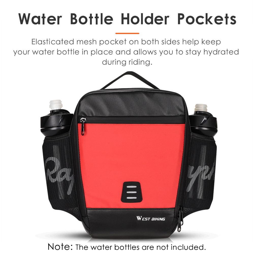 7.3L Bike Handlebar Bag Waterproof Bicycle Front Bag
