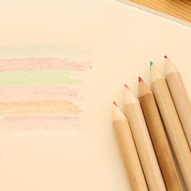 12Pcs / Set of Cute Cute Girls Wooden Colored Pencils for Kids School Stationery Painting Wooden Colored Pencils.B