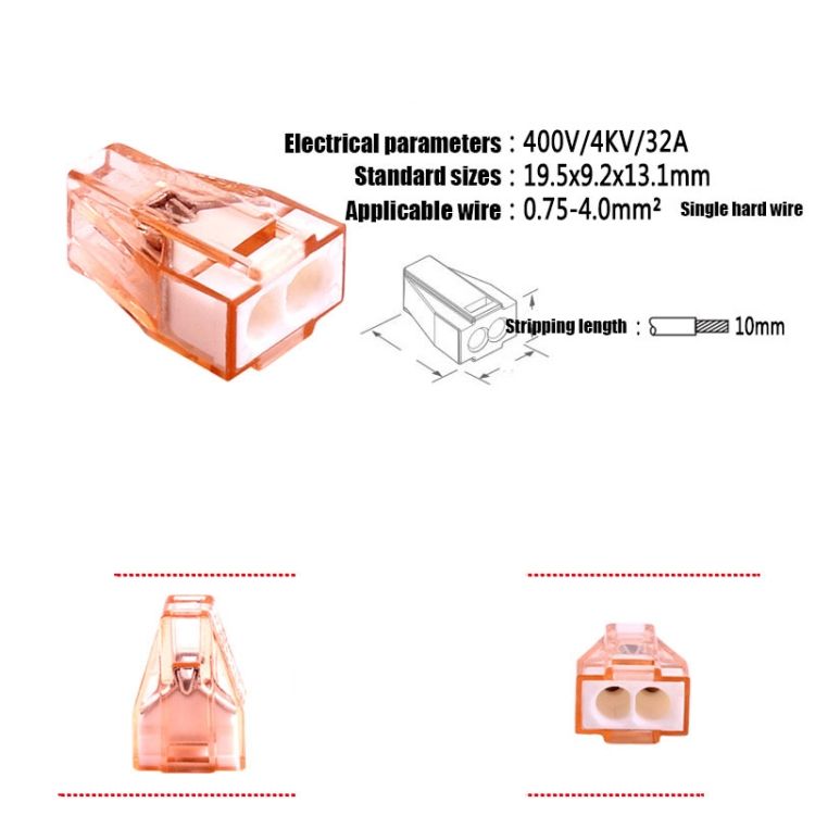 10 PCS 602A Wire Quick Connector
