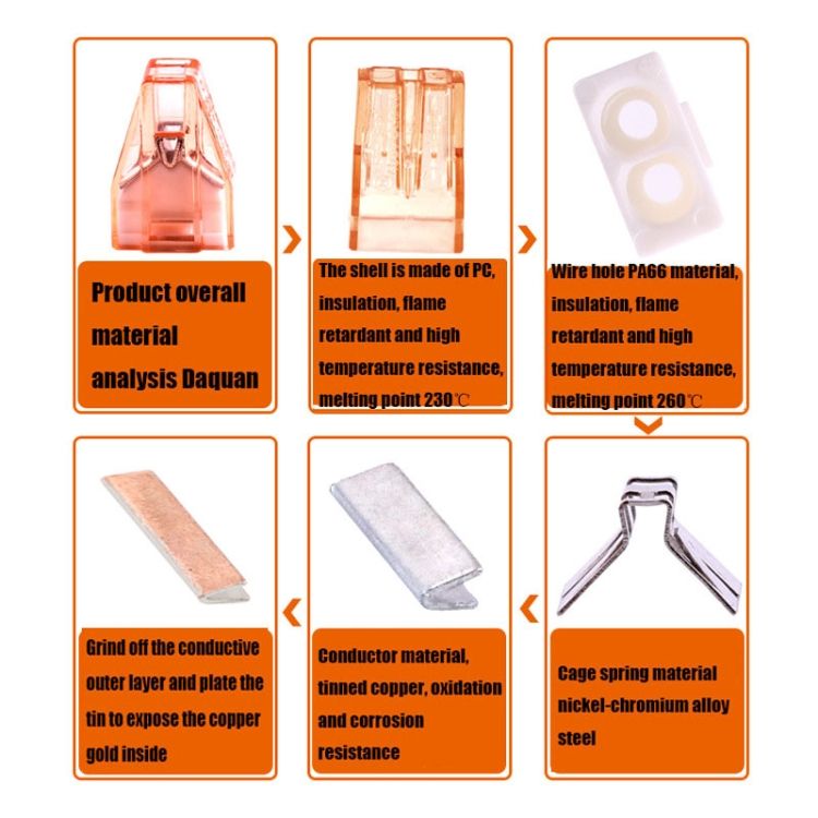 10 PCS 602A Wire Quick Connector