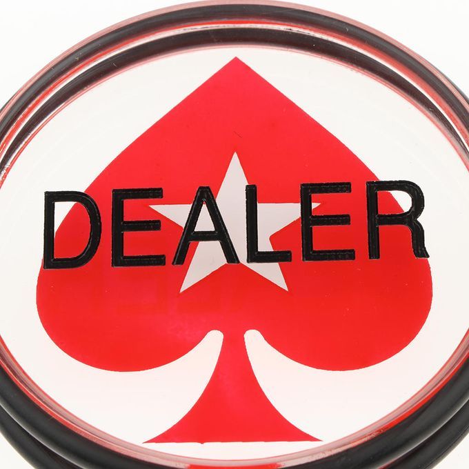 3 Acrylic Dealer Button  For Poker Texas Holdem  Card