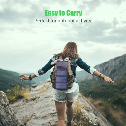 Waterproof Solar Charger With 4 Backup Panels - 25000mAh