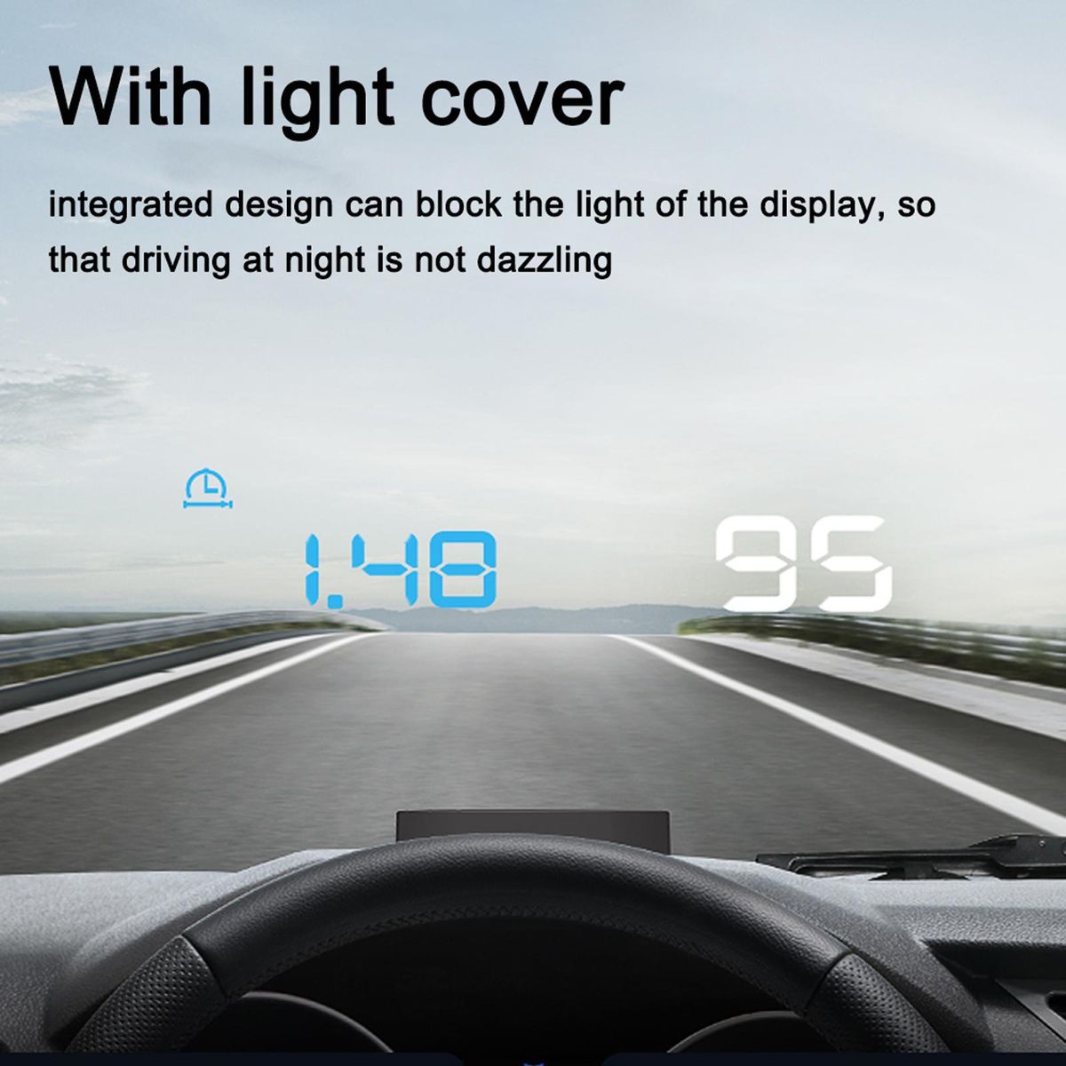 Car Speedometer Digital Display Car Speed Mileage Water Temperature Total Driving Time Meter Car HeadUp Display Car HeadUp Projector