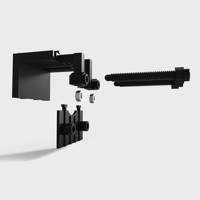 Plastic Aquarium Tank Pipe Clamp Fixing Clip Mount Holder Black