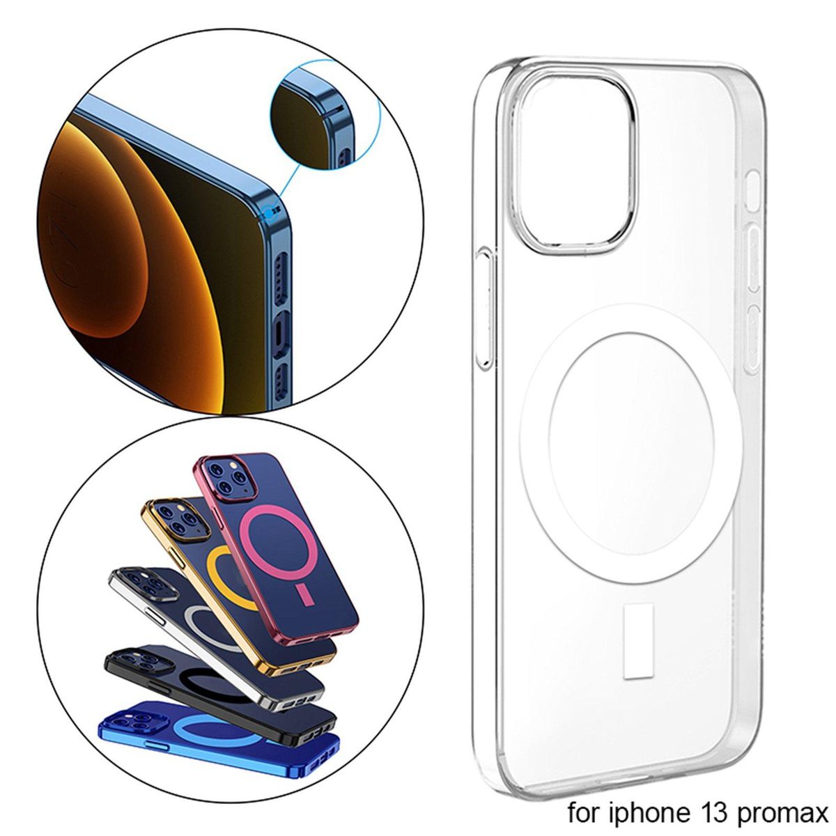 Smart Phone Case Lightweight Support Wireless Transparent