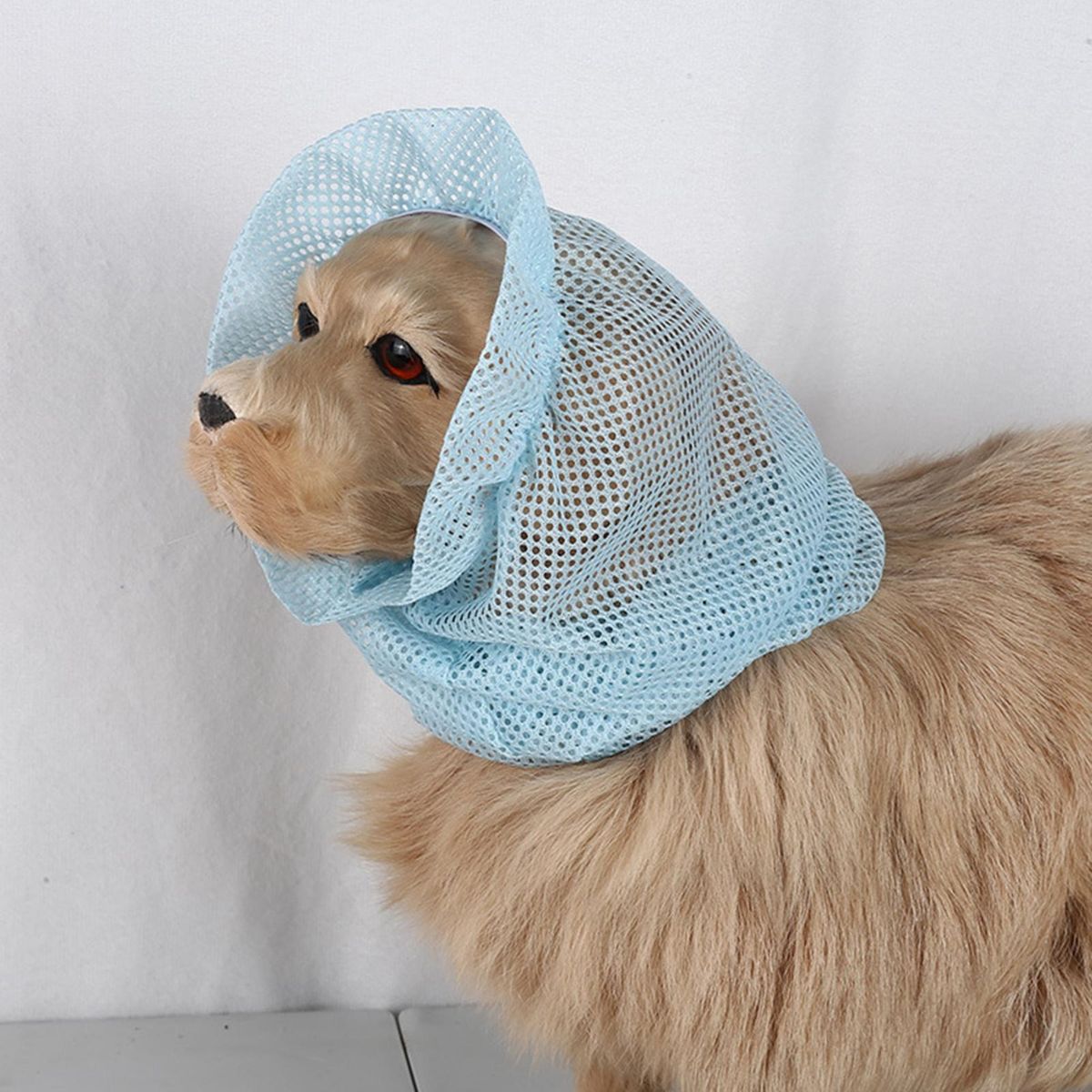 Dog Ear Muff Pet Ear Cover Winter Windproof Hat Blue