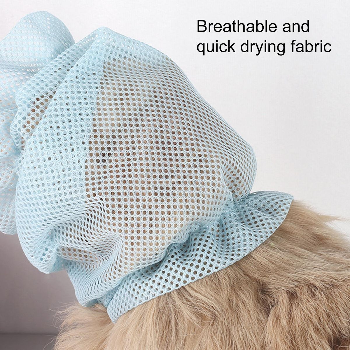 Dog Ear Muff Pet Ear Cover Winter Windproof Hat Blue
