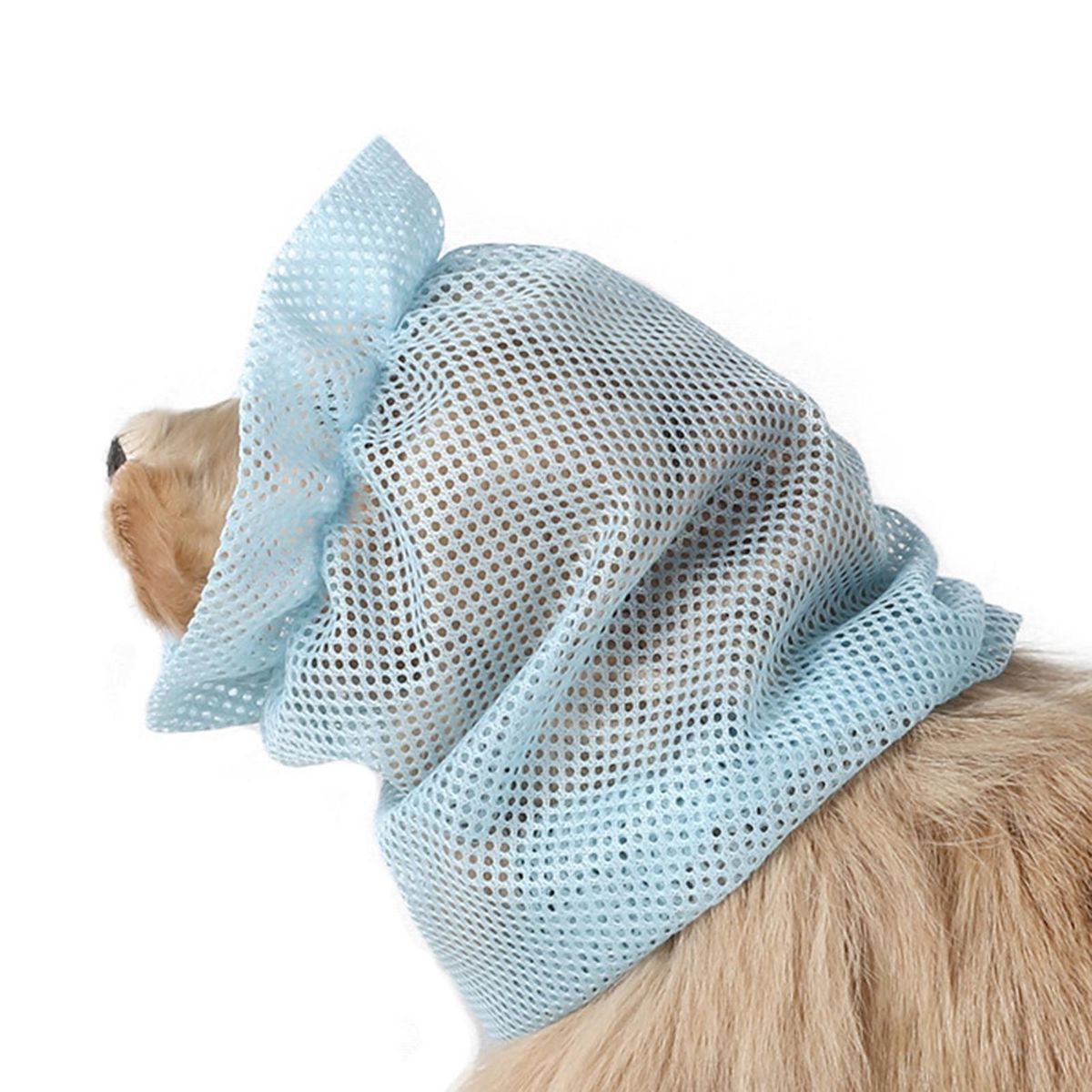Dog Ear Muff Pet Ear Cover Winter Windproof Hat Blue
