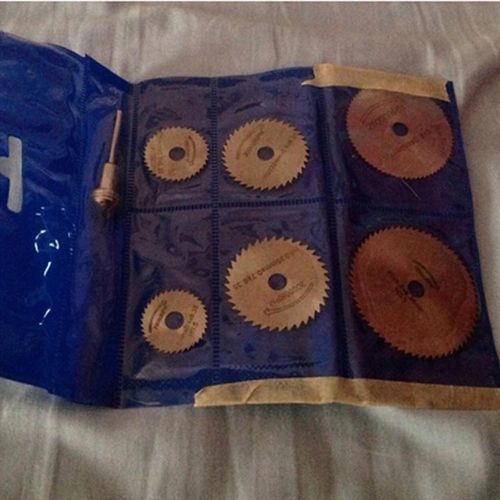 7P S/SET Circular Essories For Wood Rotary Tools-silver