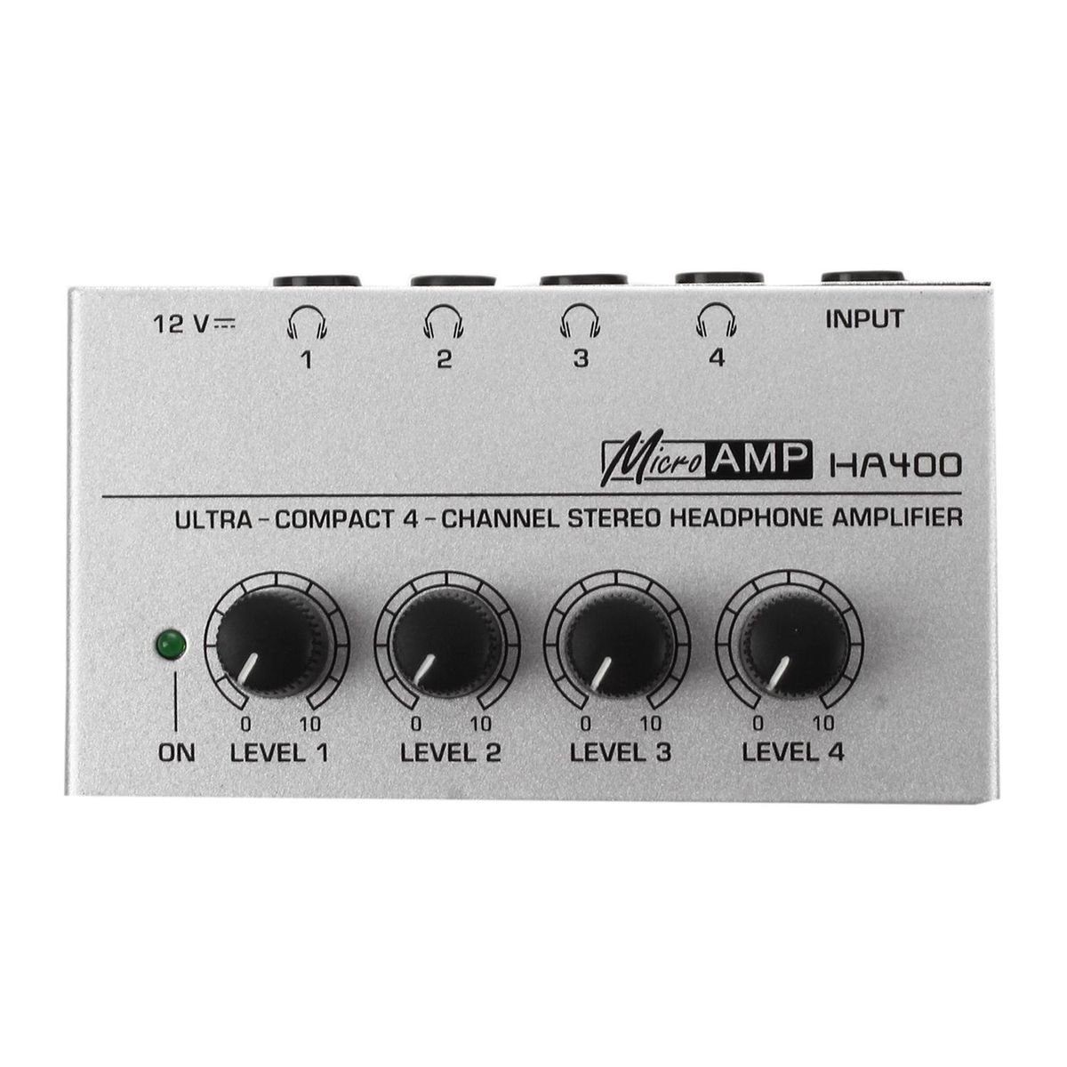 HA400 4 Channel Ultra- Headphone Audio Amp Microamp Amplifie
