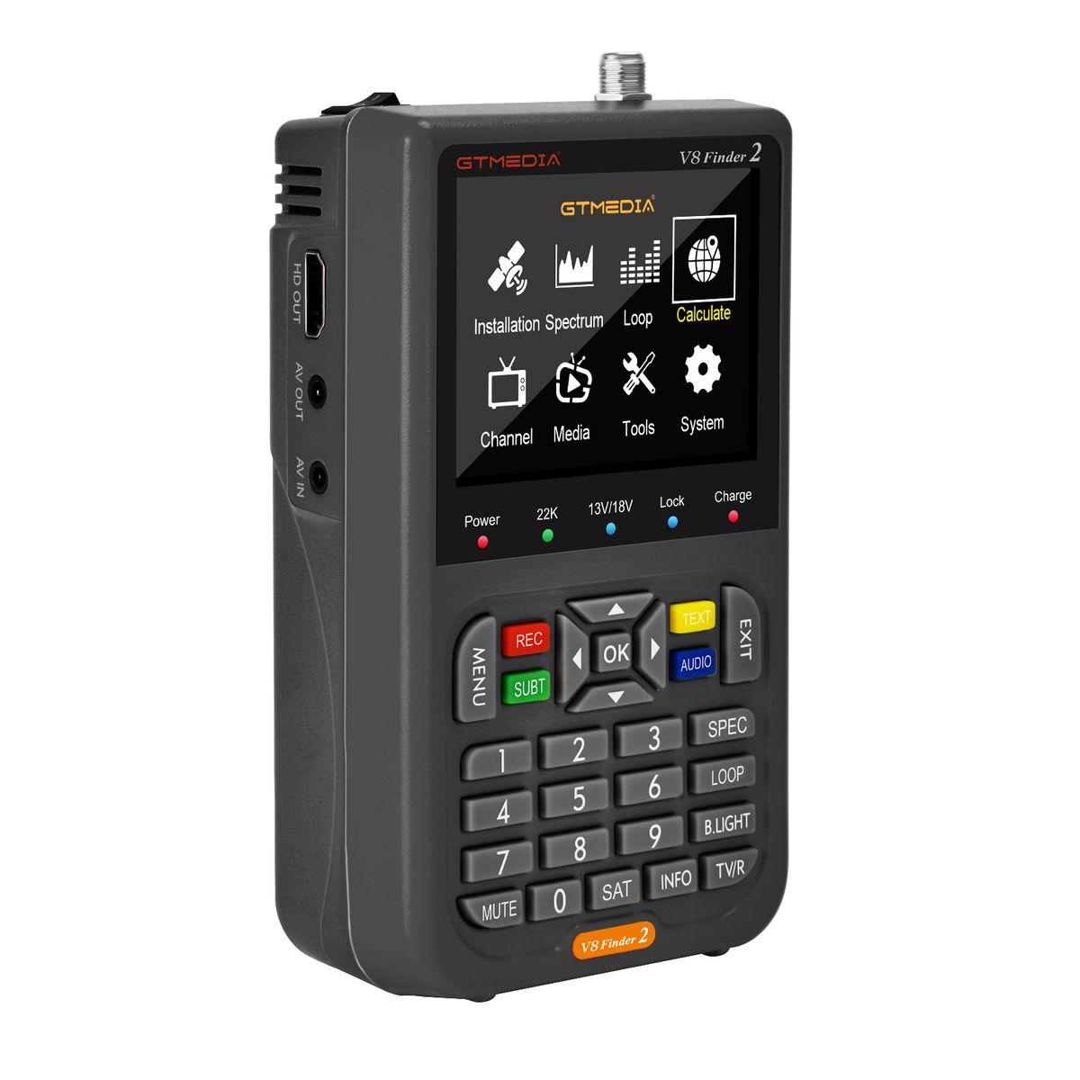 Finder 2 TV Signal Finder Meter -S/S2/S2X Signal With Bag