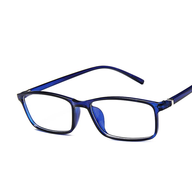 (Navy Blue)Plain Clear Eyeglasses Anti Blue Light Glasses For Computer Black