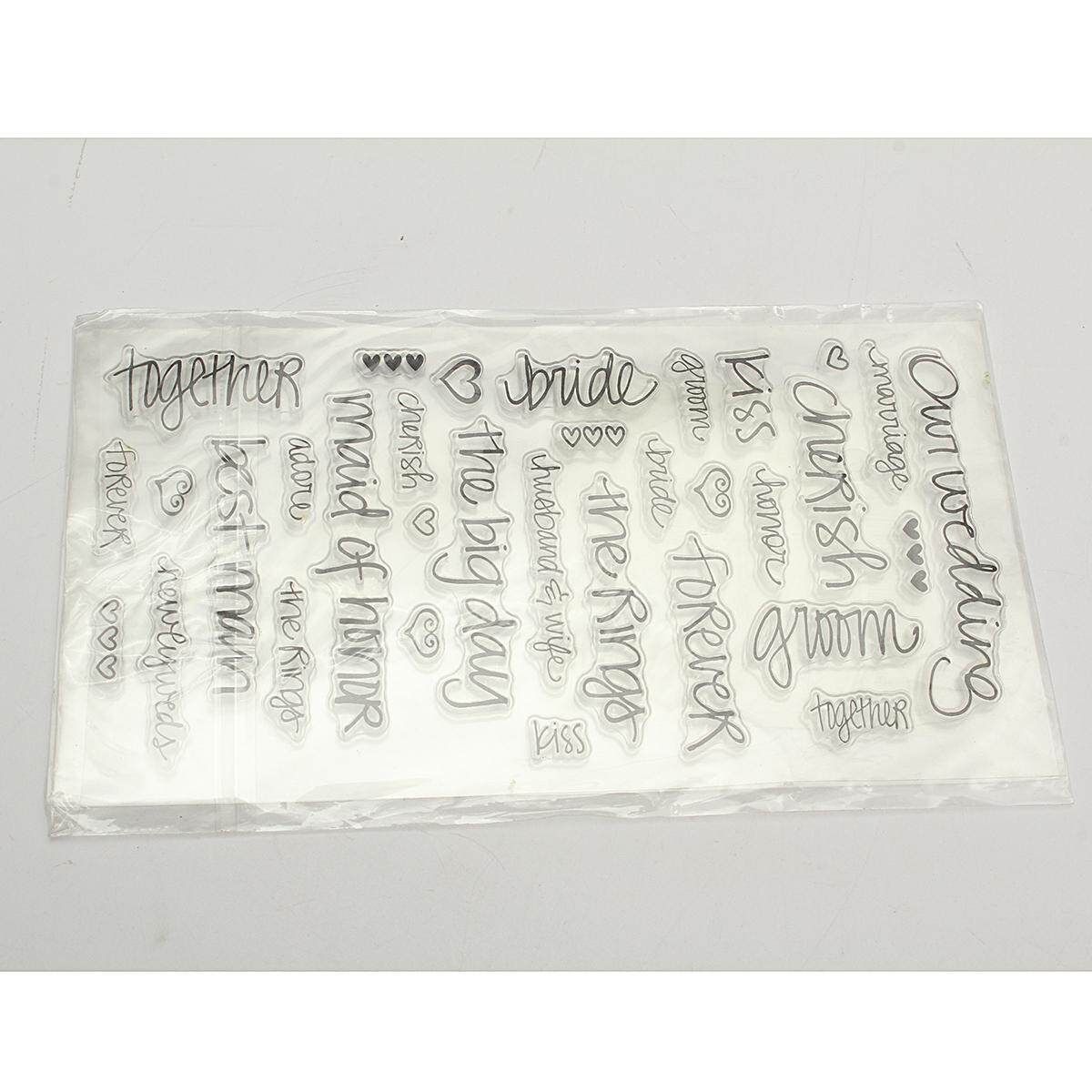 1 Sheet Silicone Transparent Stamp Seal Nature Series DIY Scrapbooking Album Wedding Letter