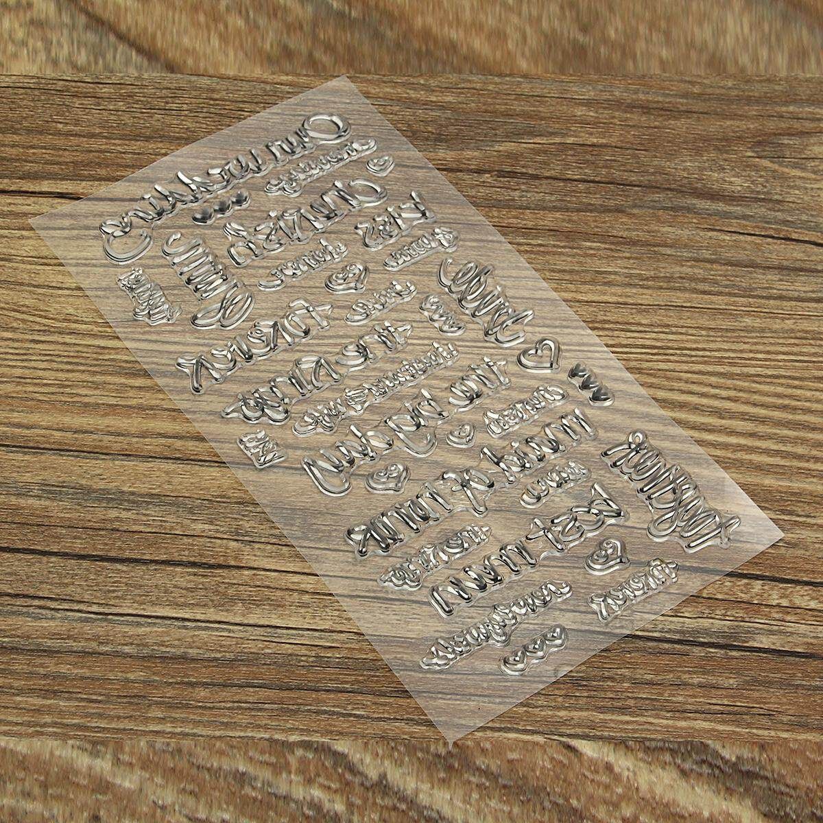 1 Sheet Silicone Transparent Stamp Seal Nature Series DIY Scrapbooking Album Wedding Letter