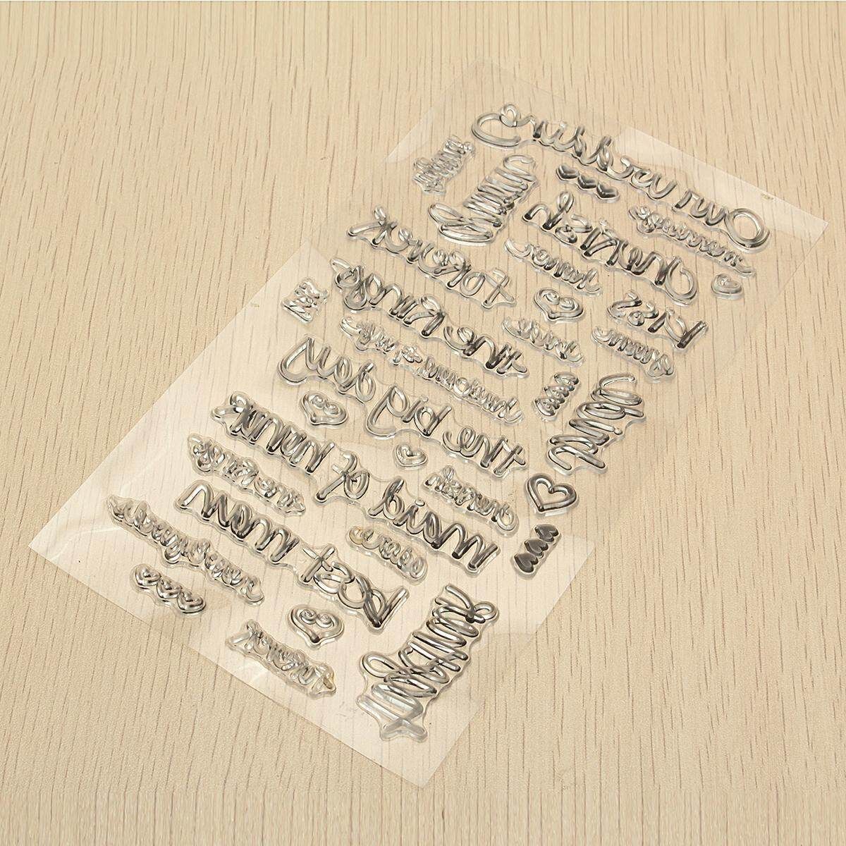 1 Sheet Silicone Transparent Stamp Seal Nature Series DIY Scrapbooking Album Wedding Letter