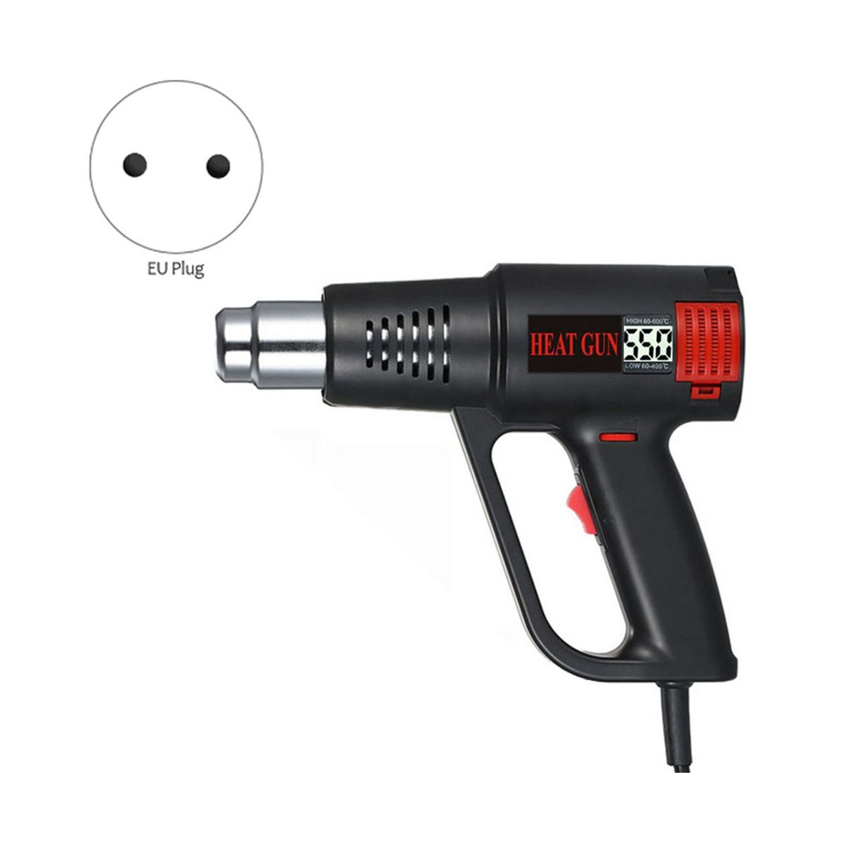 2000W Smart Hot Air Blower Heat Fast Heating LCD Digital