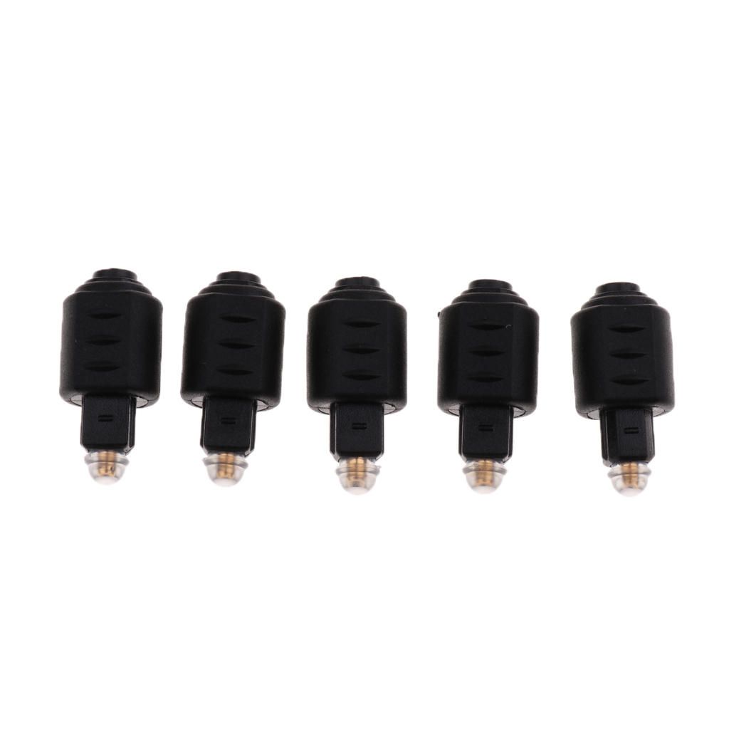 5Pcs Optical 3.5mm Female Mini   Plug To Digital Toslink Male