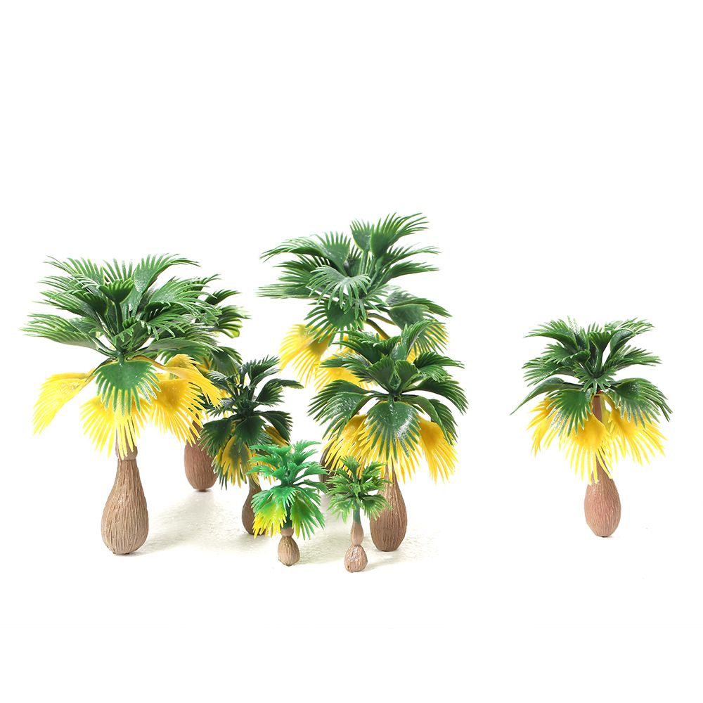 15pcs Miniature Landscape Scenery Layout Model Train Palm