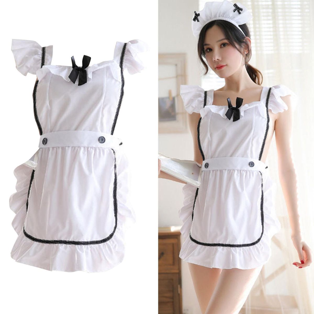 Cosplay Costume  Skirt For Ladies Lover No Maid Apron