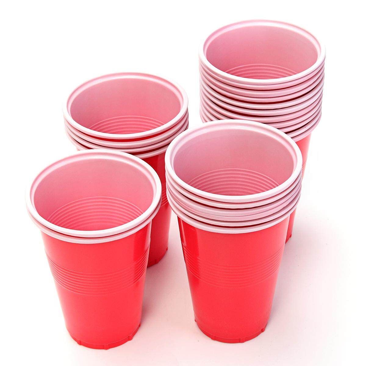 PONG Pub Party Fun Drinking Game 24 450mL Cups And 24 Ping Pong Balls