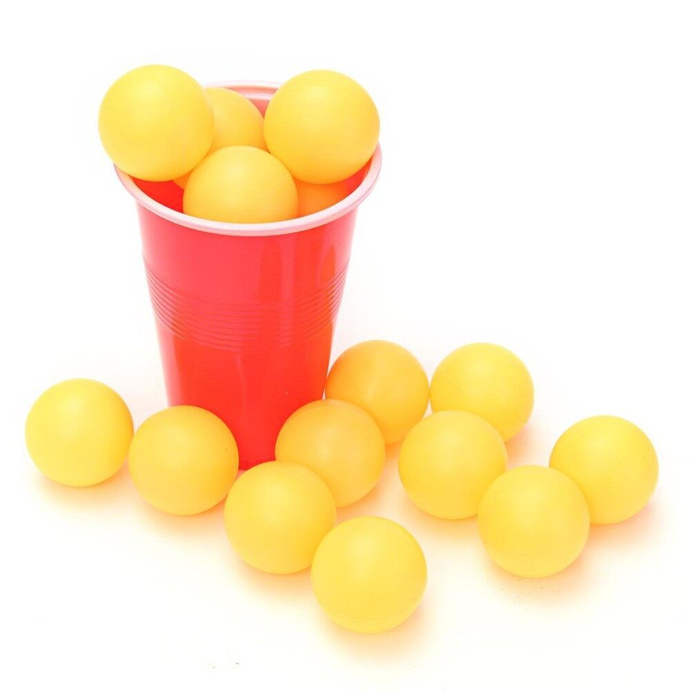 PONG Pub Party Fun Drinking Game 24 450mL Cups And 24 Ping Pong Balls