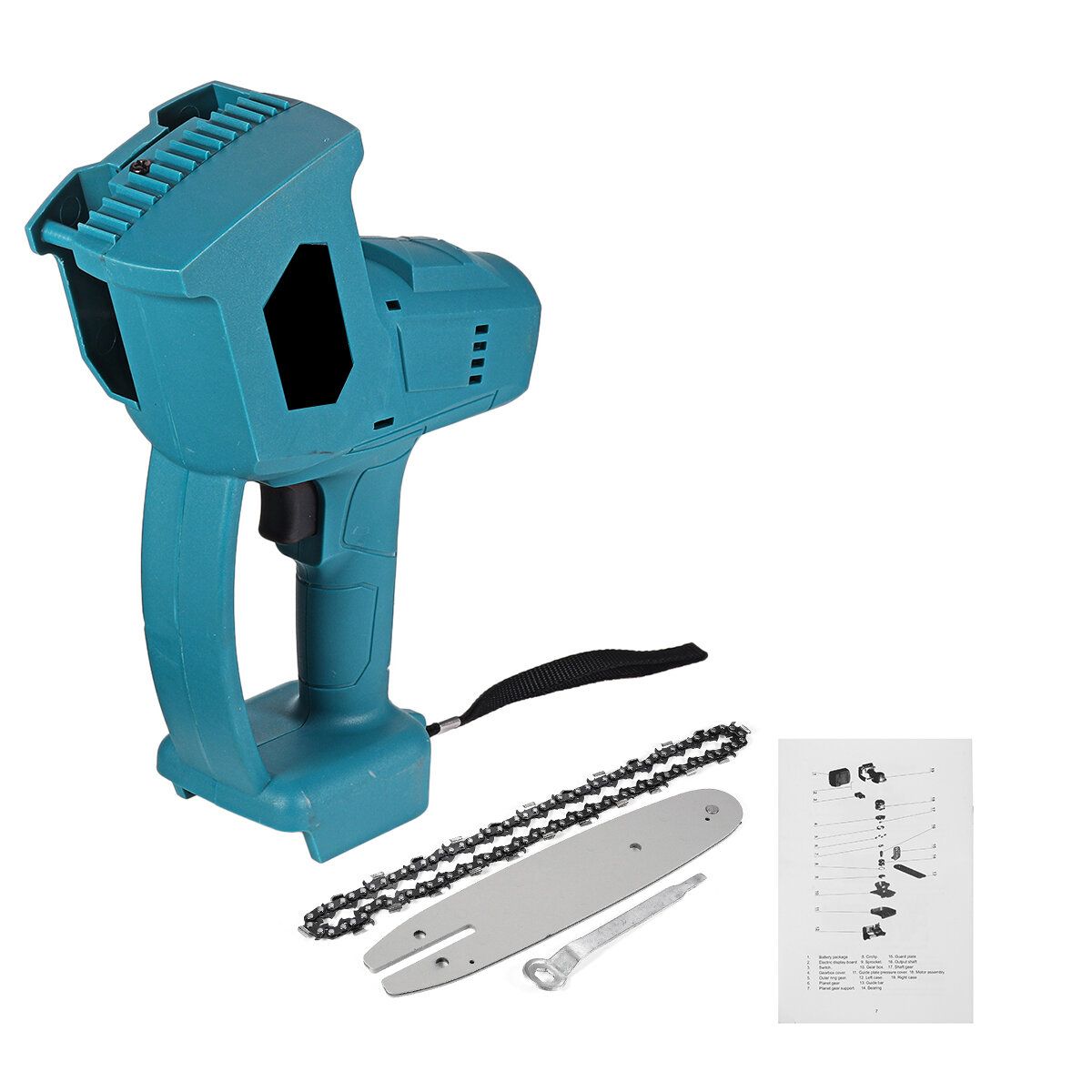 8 Inch Cordless Electric Chainsaw Portable 5m/s Wood Cutter