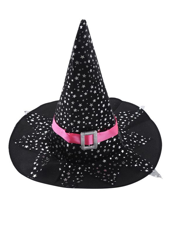 Kid Girls Halloween Witch Costume Cosplay Dress With Hat Wand Dress Up Clothes