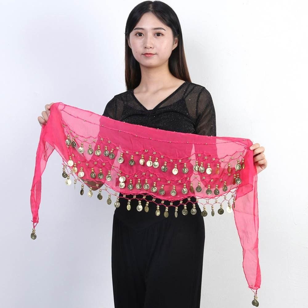 Thailand/India/Arab Dancer Skirt Women Sexy Belly Dance Hip Scarf Wrap Belt Dancer Skirt Female Show Costumes Sequins Tassels