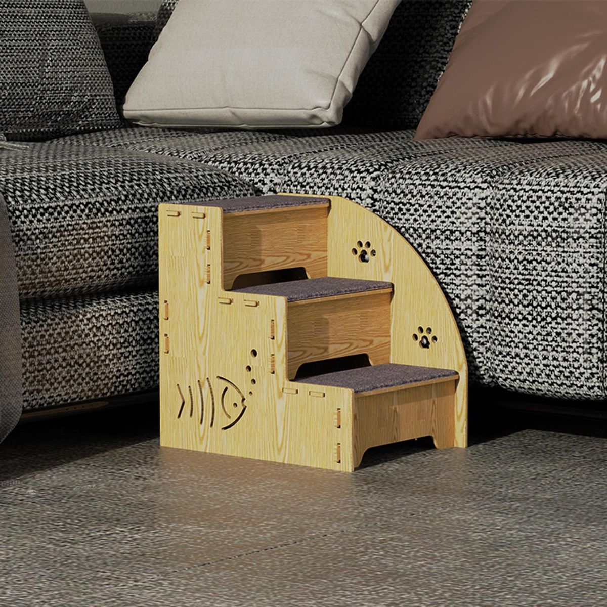 Dog Stairs Steps Pet Ladder Kitten Play For Tall Bed For