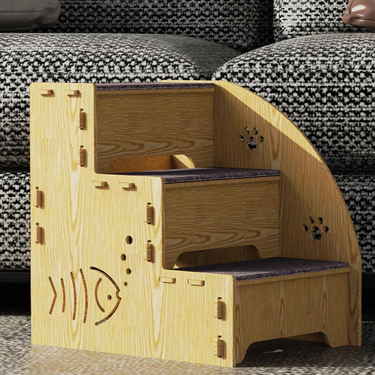 Dog Stairs Steps Pet Ladder Kitten Play For Tall Bed For