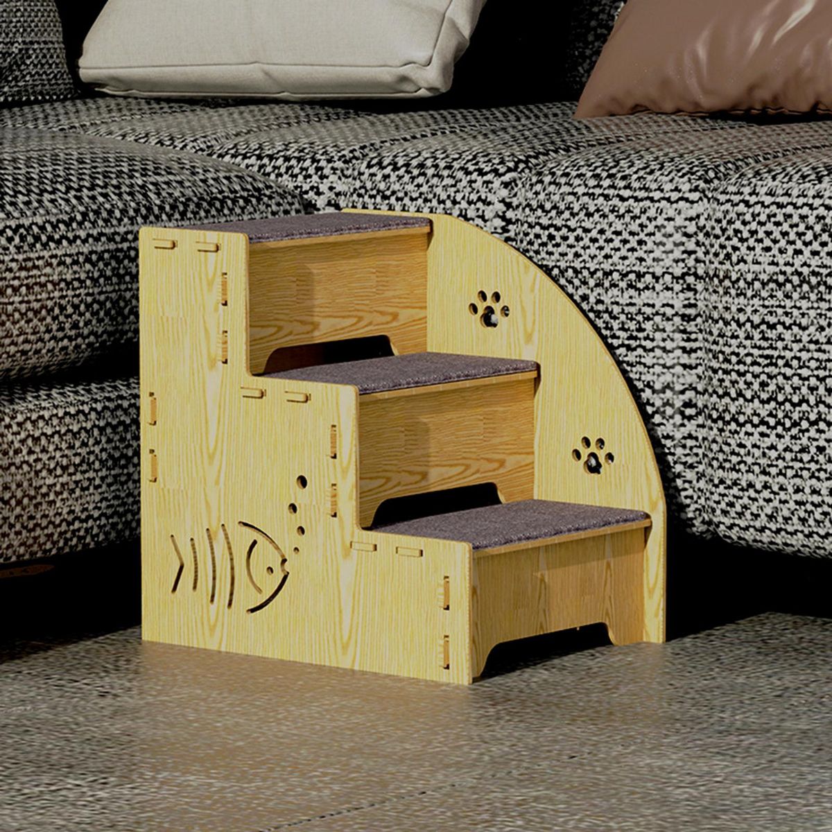 Dog Stairs Steps Pet Ladder Kitten Play For Tall Bed For