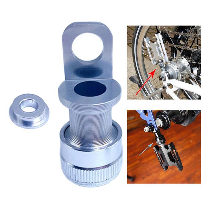Fast Pedal Quick Release Buckle Holder For Folding Bike Pedal Silver