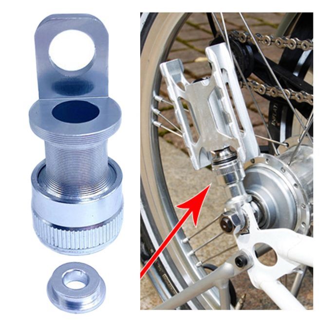 Fast Pedal Quick Release Buckle Holder For Folding Bike Pedal Silver
