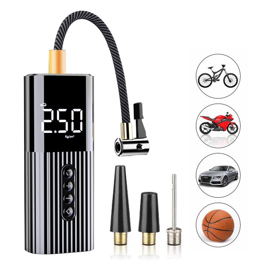 Protable Electric Car Air Compressor Auto Pump Mini Tire Inflator Tyre Pump High Pressure For Cars Motorcycle Bikes Mattress