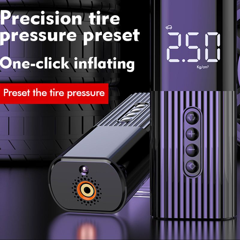 Protable Electric Car Air Compressor Auto Pump Mini Tire Inflator Tyre Pump High Pressure For Cars Motorcycle Bikes Mattress