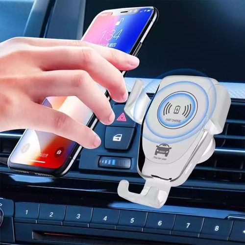 Car Phone Wireless Fast Charger Air Vent With Phone Holder Stand