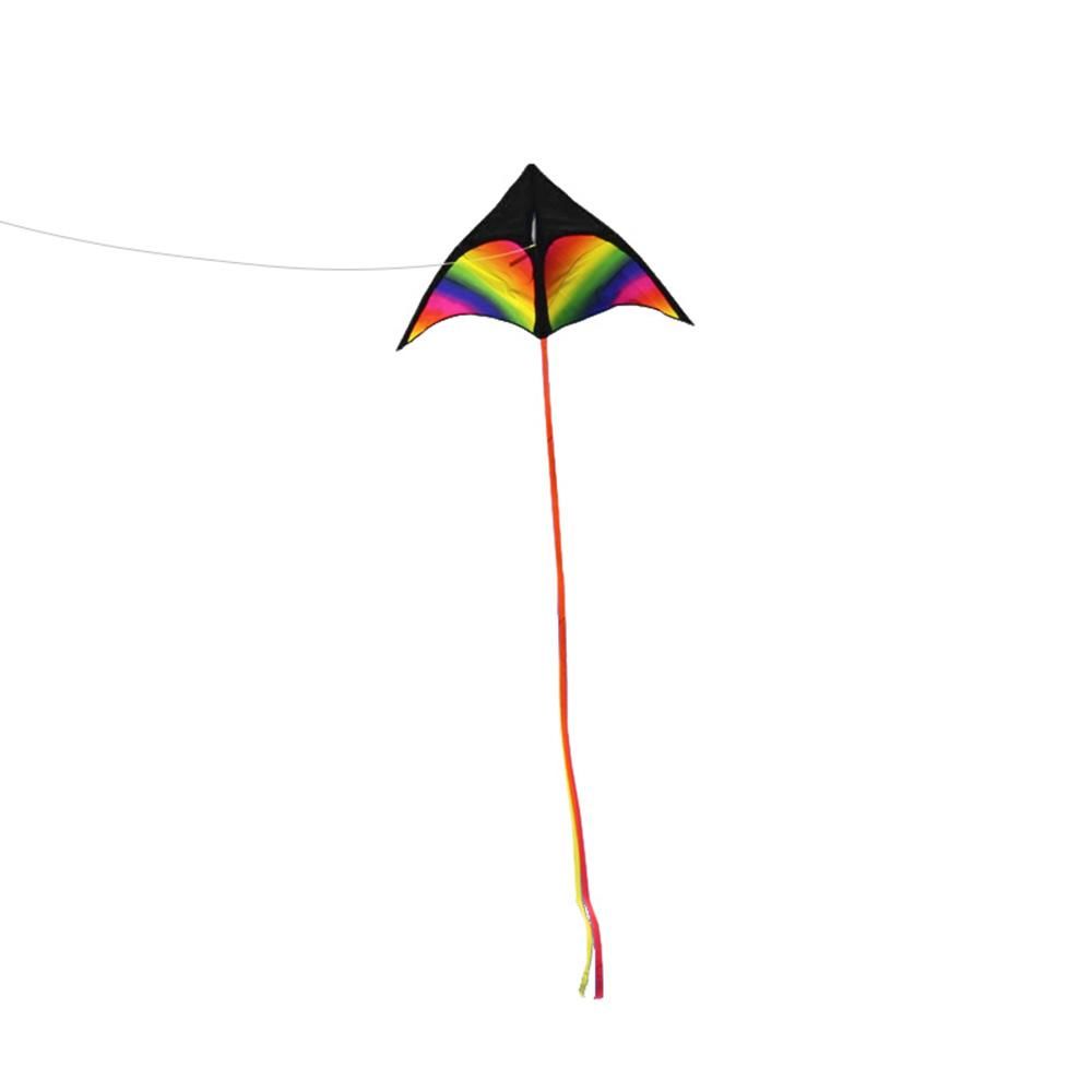 Colorful Delta Kite Easy to Fly Kite Single Line Beach Kite with 30m String for Kids Adults Beginners