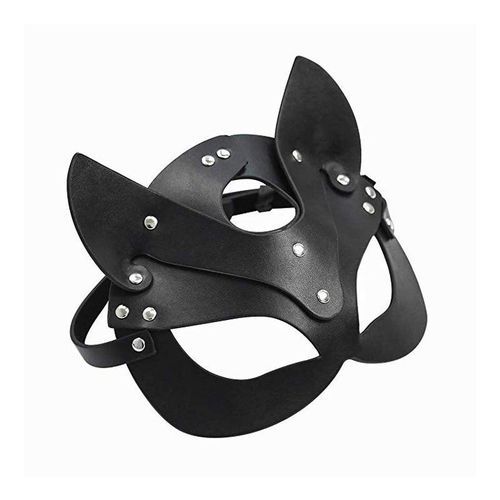 Leather Mask Cat Face Mask Halloween Princess Party Mask