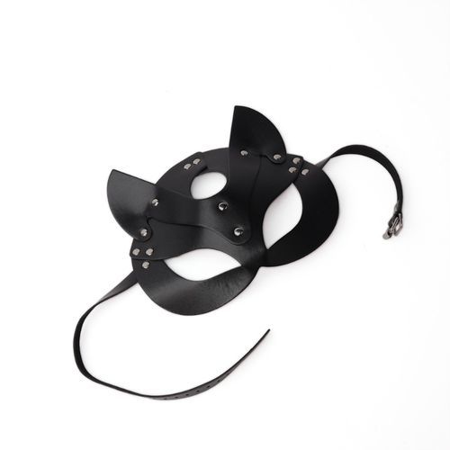 Leather Mask Cat Face Mask Halloween Princess Party Mask