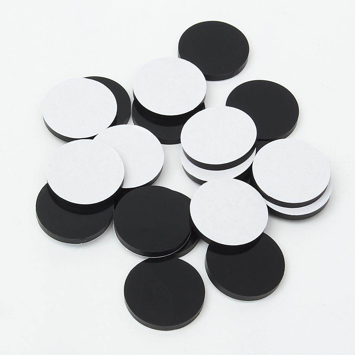 New 20 PCS 32mm Round Bases Black Antiskid Silico Model Bases For Wargames