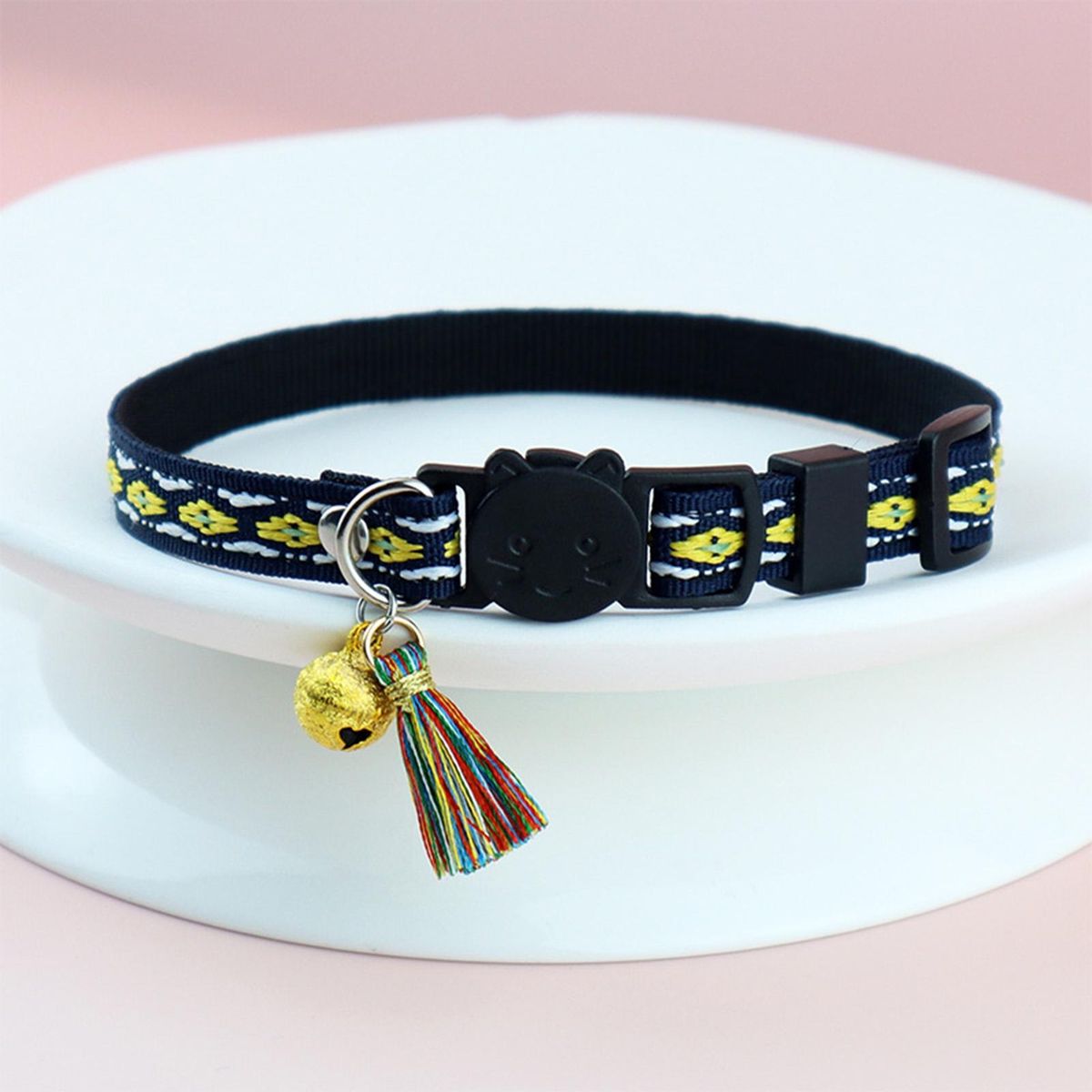 Cat Buckle Collar Mini Bell Pendant Pet Dog Cat Collar Jewelry