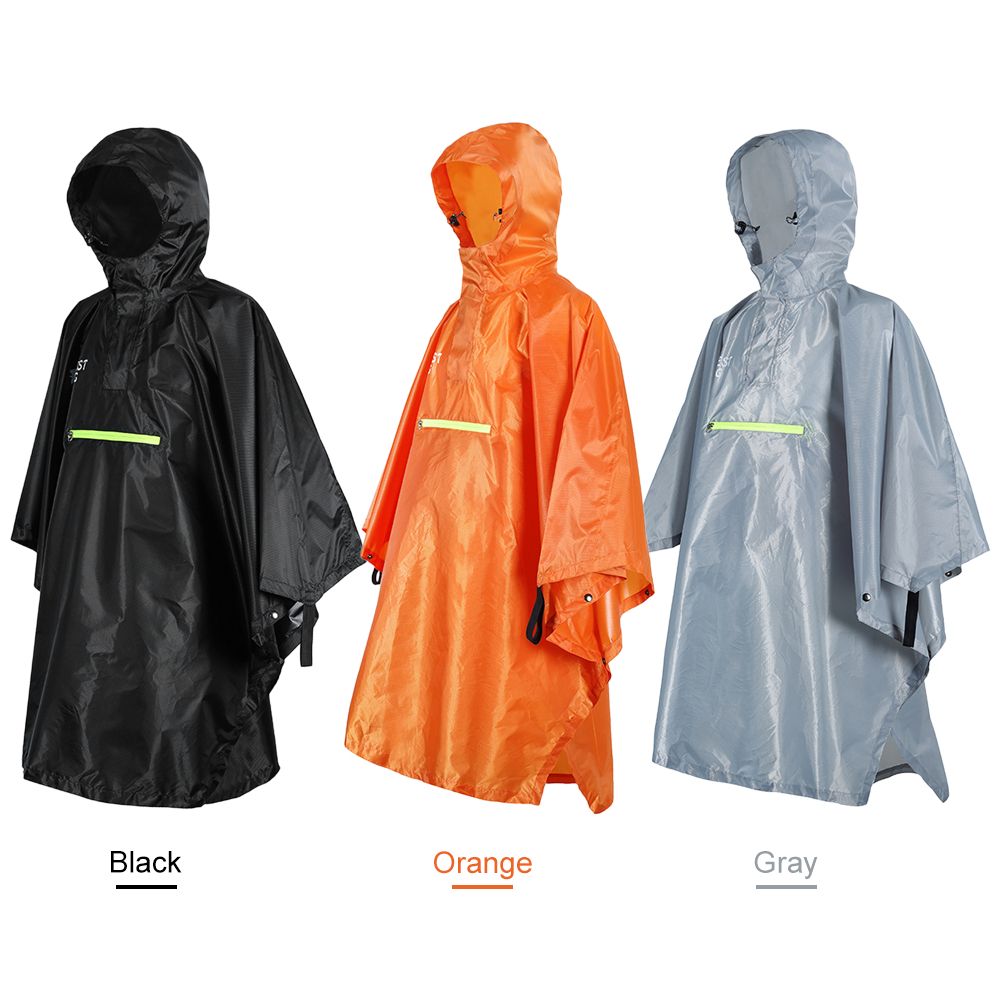 Men Women Raincoat Waterproof Rainwear With Reflector
