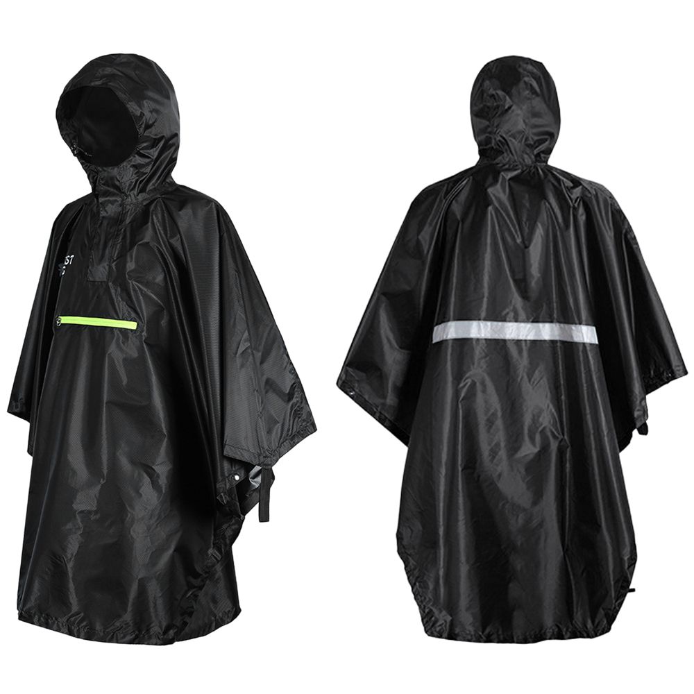 Men Women Raincoat Waterproof Rainwear With Reflector